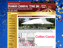 Tablet Screenshot of frankiescarnival.com